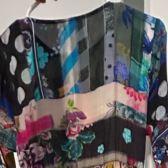 Johnny Was Sonnet Dixie Silk Dress - Picture 6 of 7